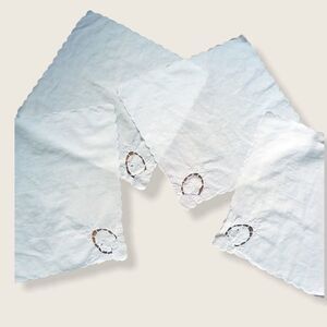 Vintage 30s Handmade Lace Napkins/ Doilies